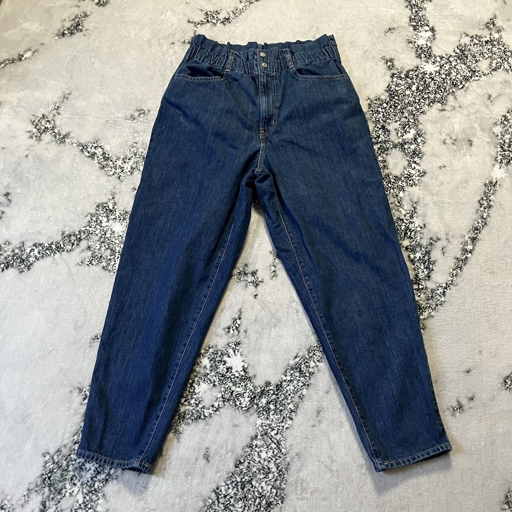Levis Jeans Womens Sz 31‎ Blue high-waisted wide-leg or balloon-style Denim